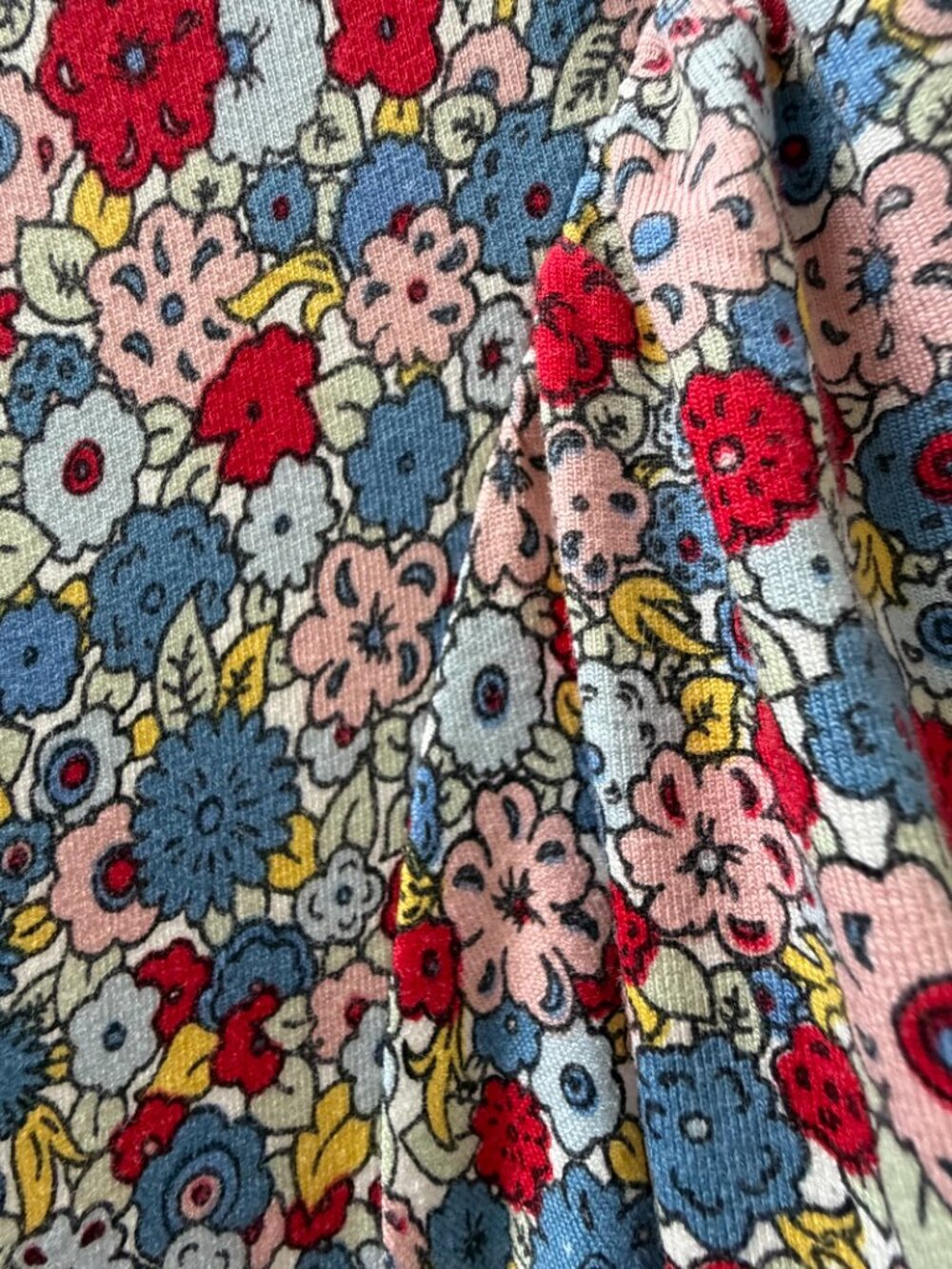 Boden floral fit and flare v- neck jersey dress US4/UK8 - Picture 7 of 9